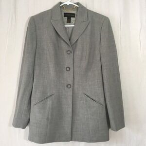 Classiques Entier Longline Blazer Sz 6 High Neckline Professional Career Minimal